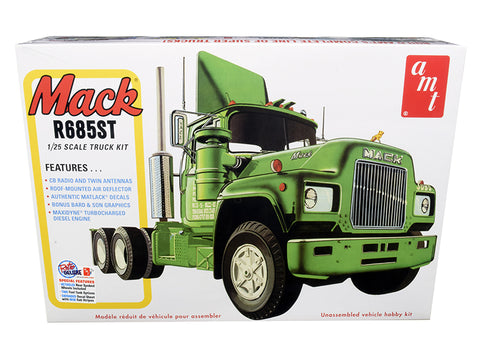Mack R685ST Semi Tractor Truck Plastic Model Kit (Skill Level 3) 1/25 Scale Model by AMT