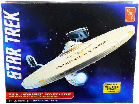 U.S.S. Enterprise NCC-1701 Refit Starship "Star Trek" Plastic model Kit (Skill Level 2) 1/537 Scale Model by AMT