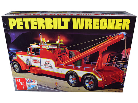 Peterbilt Wrecker Tow Truck Plastic Model Kit (Skill Level 3) 1/25 Scale Model by AMT
