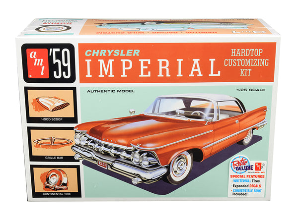 1959 Chrysler Imperial 3 in 1 Plastic Model Kit (Skill Level 2) 1/25 Scale Model by AMT