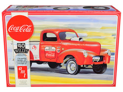 1940 Willys Gasser Pickup Truck "Coca-Cola" Plastic Model Kit (Skill Level 3) 1/25 Scale Model by AMT