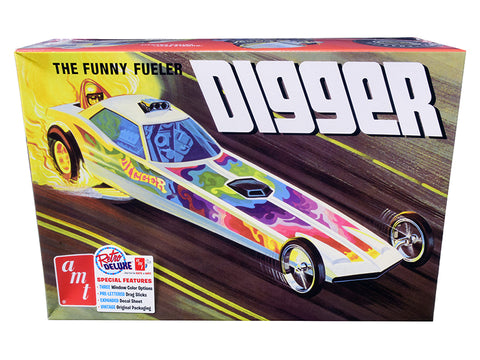 Digger Dragster "The Funny Fueler" Plastic Model Kit (Skill Level 2) 1/25 Scale Model by AMT"