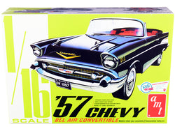 1957 Chevrolet Bel Air Convertible 2-in-1 Plastic Model Kit (Skill Level 3) 1/16 Scale Model by AMT
