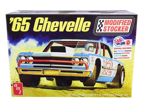 1965 Chevrolet Chevelle Modified Stocker Plastic Model Kit (Skill Level 2) 1/25 Scale Model by AMT