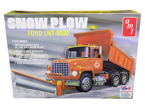 Ford LNT-8000 Snow Plow Truck Plastic Model Kit (Skill Level 3) 1/25 Scale Model by AMT