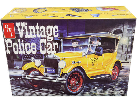 1927 Ford T Vintage Police Car Plastic Model Kit (Skill Level 2) 1/25 Scale Model by AMT