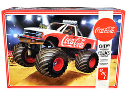 Chevrolet Silverado Monster Truck "Coca-Cola" Plastic Model Kit (Skill Level 2) 1/25 Scale Model by AMT