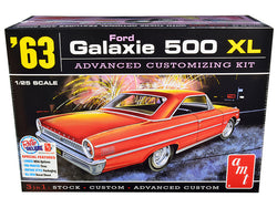 1963 Ford Galaxie 500 XL 3-in-1 Plastic Model Kit (Skill Level 3) 1/25 Scale Model by AMT