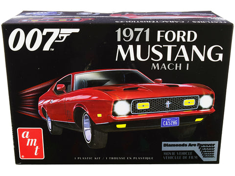 1971 Ford Mustang Mach 1 (James Bond 007) "Diamonds are Forever" (1971) Movie Plastic Model Kit (Skill Level 2) 1/25 Scale Model by AMT