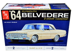 1964 Plymouth Belvedere Coupe Hardtop Plastic Model Kit (Skill Level 2) 1/25 Scale Model by AMT