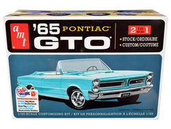 1965 Pontiac GTO 2-in-1 Plastic Model Kit (Skill Level 2) 1/25 Scale Model by AMT