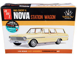 1963 Chevrolet II Nova Station Wagon "Craftsman Plus Series" Plastic Model Kit (Skill Level 2) 1/25 Scale Model by AMT