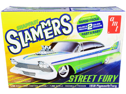 1958 Plymouth Street Fury "Slammers" Plastic model Kit (Skill Level 1) 1/25 Scale Model by AMT
