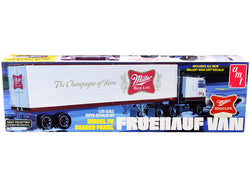 Fruehauf FB Beaded Panel Van Trailer "Miller" Plastic Model Kit (Skill Level3) 1/25 Scale Model by AMT