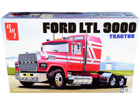 Ford LTL 9000 Semi Tractor Plastic Model Kit (Skill Level 3) 1/24 Scale Model by AMT