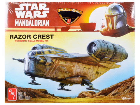 Razor Crest Spaceship "Star Wars: The Mandalorian" Plastic Model Kit (Skill Level 2) 1/72 Scale Model by AMT