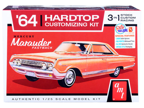 1964 Mercury Marauder Fastback 3-in-1 Plastic Model Kit (Skill Level 2) 1/25 Scale Model by AMT