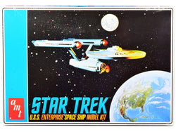 U.S.S. Enterprise NCC-1701 Space Ship "Star Trek" Plastic Model Kit (Skill Level 2) 1/650 Scale Model by AMT