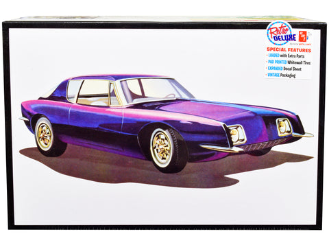 1963 Studebaker Avanti 3 in 1 Plastic Model Kit (Skill Level 2) 1/25 Scale Model Car by AMT