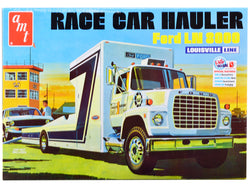 Ford LN 8000 Race Car Hauler Louisville Line Plastic Model Kit (Skill Level 3) 1/25 Scale Model by AMT