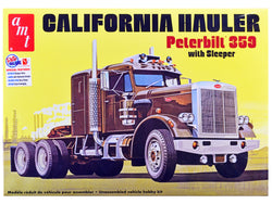 Peterbilt 359 California Hauler with Sleeper Cab Plastic Model Kit (Skill Level 3) 1/25 Scale Model by AMT