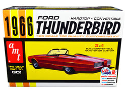 1966 Ford Thunderbird Hardtop/Convertible 3-in-1 Plastic Model Kit (Skill Level 2) 1/25 Scale Model by AMT