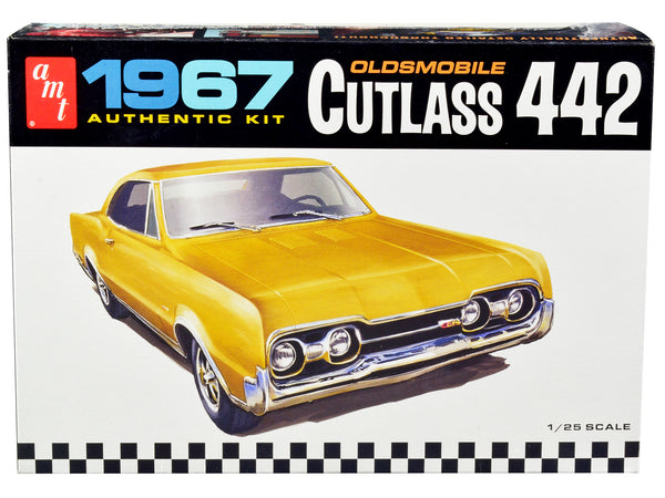 1967 Oldsmobile Cutlass 442 Plastic Model Kit (Skill Level 2) 1/25 Scale Model by AMT