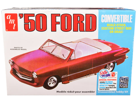 1950 Ford Convertible "Street Rods" 3-in-1 Plastic Model Kit (Skill Level 2) 1/25 Scale Model by AMT