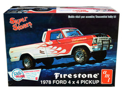 1978 Ford 4x4 Pickup Truck "Firestone Super Stones" Plastic Model Kit (Skill Level 2) 1/25 Scale Model by AMT