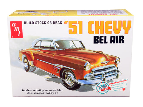 1951 Chevrolet Bel Air 2-in-1 Plastic Model Kit (Skill Level 2) 'Retro Deluxe Edition" 1/25 Scale Model by AMT