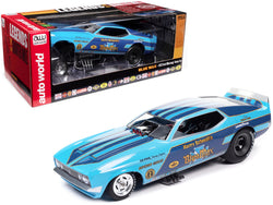 1973 Ford Mustang Funny Car "Harry Schmidt's Blue Max" "Legends of the Quarter Mile" Series 1/18 Diecast Model Car by Autoworld