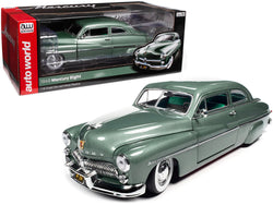 1949 Mercury Eight Coupe Berwick Green Metallic with Green and Gray Interior 1/18 Diecast Model Car by Autoworld