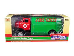1953 Ford Tanker Truck "Texaco Fire-Chief" 9th in the Series "U.S.A. Series Utility, Service and Advertising 1/30 Diecast Model by Autoworld