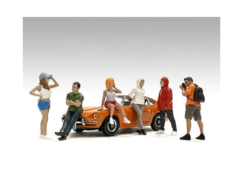 "Car Meet Series 2" (6 Piece Figure Set) for 1/18 Scale Models by American Diorama