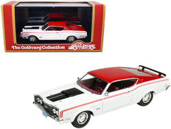 1969 Mercury Cyclone White and Red with Red Interior and Stripes Limited Edition to 170 pieces Worldwide 1/43 Model Car by Goldvarg Collection