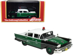 1958 Ford Custom 300 Green and White NYPD (New York City Police Department) Limited Edition to 250 pieces Worldwide 1/43 Model Car by Goldvarg Collection