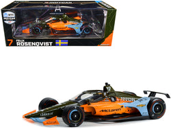 Dallara IndyCar #7 Felix Rosenqvist "UNDEFEATED" Arrow McLaren SP Indianapolis 500 "NTT IndyCar Series" (2022) 1/18 Diecast Model Car by Greenlight