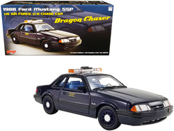 1988 Ford Mustang 5.0 SSP Dark Blue "U.S. Air Force U-2 Chase Car Dragon Chaser" Limited Edition to 852 pieces Worldwide 1/18 Diecast Model Car by GMP