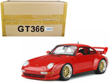 1996 Porsche 911 (993) 3.8 RSR Guards Red with Gold Wheels 1/18 Model Car by GT Spirit