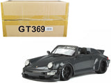Porsche 911 RWB Body-Kit Yabai Grigio Telesto Gray Convertible "Chop Shop" 1/18 Model Car by GT Spirit
