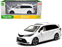 Toyota Sienna Minivan White 1/24 Diecast Model by Motormax