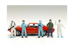 "Hazmat Crew" (6 Piece Figure Set) for 1/24 Scale Models by American Diorama