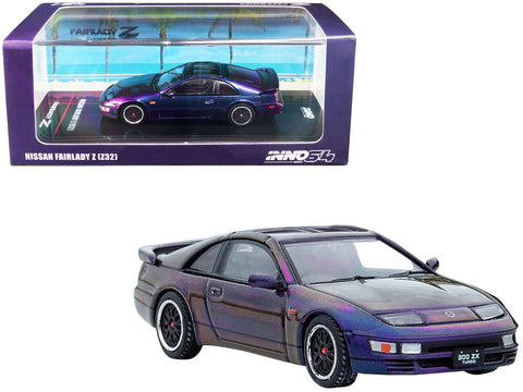 Nissan Fairlady Z (Z32) RHD (Right Hand Drive) Midnight Purple II Metallic "Hong Kong Ani-Com and Games 2022" Event Edition 1/64 Diecast Model Car by Inno Models