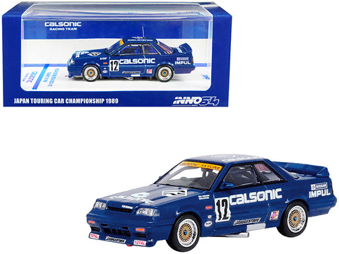 Nissan Skyline GTS-R (R31) RHD (Right Hand Drive) #12 "Calsonic" JTC Japanese Touring Car Championship (1989) 1/64 Diecast Model Car by Inno Models