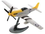 P-51D- Mustang Snap Together Painted Plastic Model Airplane Kit (Skill Level 1) by Airfix Quickbuild