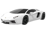 Lamborghini Aventador LP 700-4 White Snap Together Painted Plastic Model Kit (Skill Level 1) by Airfix Quickbuild