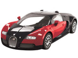 Bugatti Veyron Red and Black Snap Together Painted Plastic Model Kit (Skill Level 1) by Airfix Quickbuild