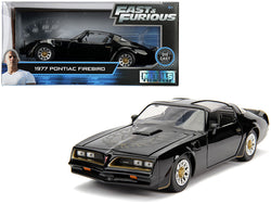 Tego's™ 1977 Pontiac Firebird Black "Fast & Furious" Movie 1/24 Diecast Model Car by Jada