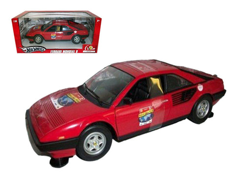 Ferrari Mondial 8 "60th Anniversary" Red 1/18 Diecast Model Car by Hotwheels