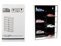 Acrylic 12 Car Display Case (Showcase Wall Mount with Black Back Panel) "Mijo Exclusives" for 1/64 Scale Models